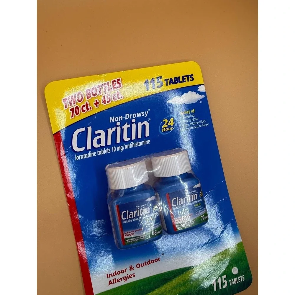 Claritin 24hr‎ Non-drowsy Allergy Tablets Loratadine 10mg 115+45 Tablets Set NEW